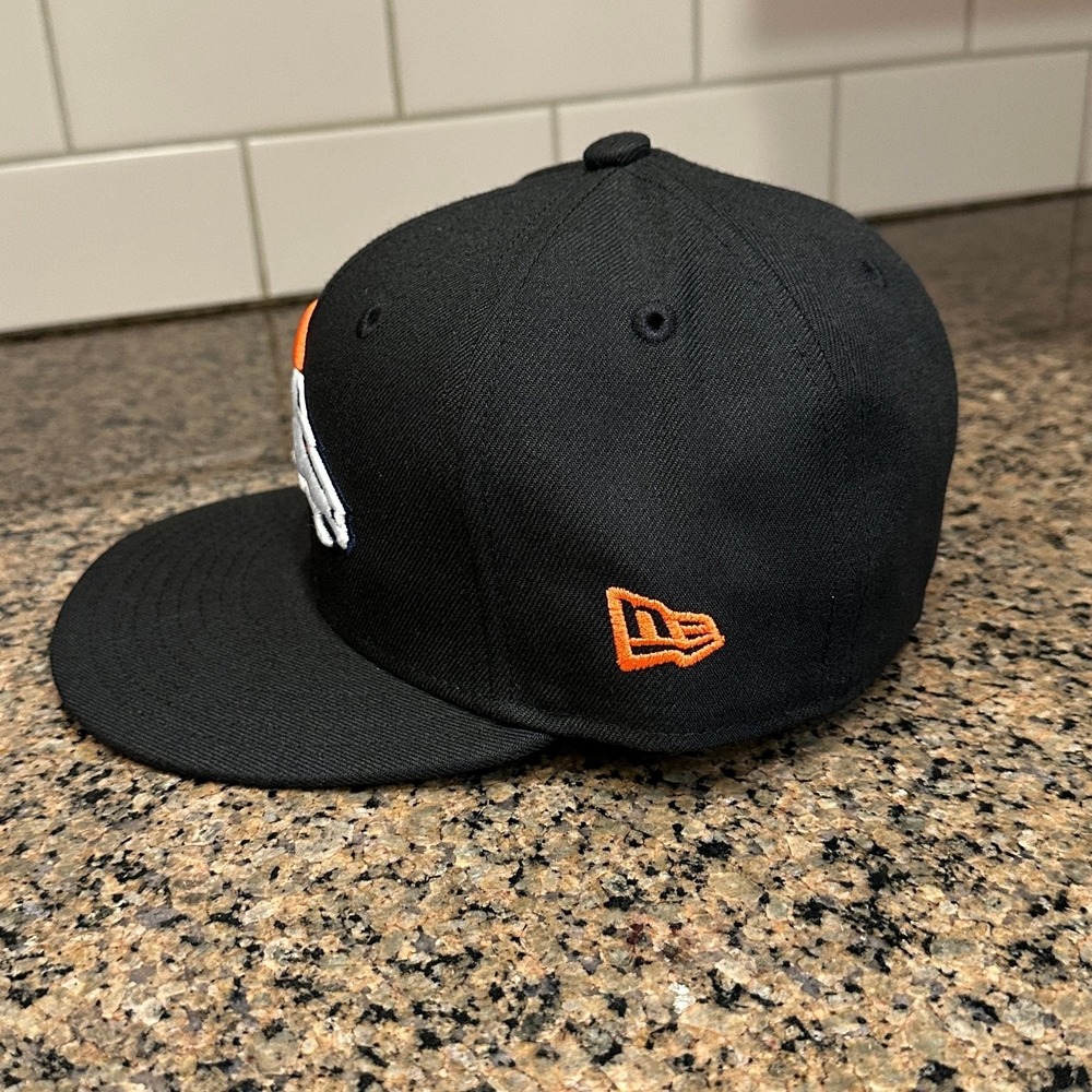 Denver Broncos Hat New Era 59FIFTY 6 7/8 Black NFL Fitted Cap New - Picture 3 of 12